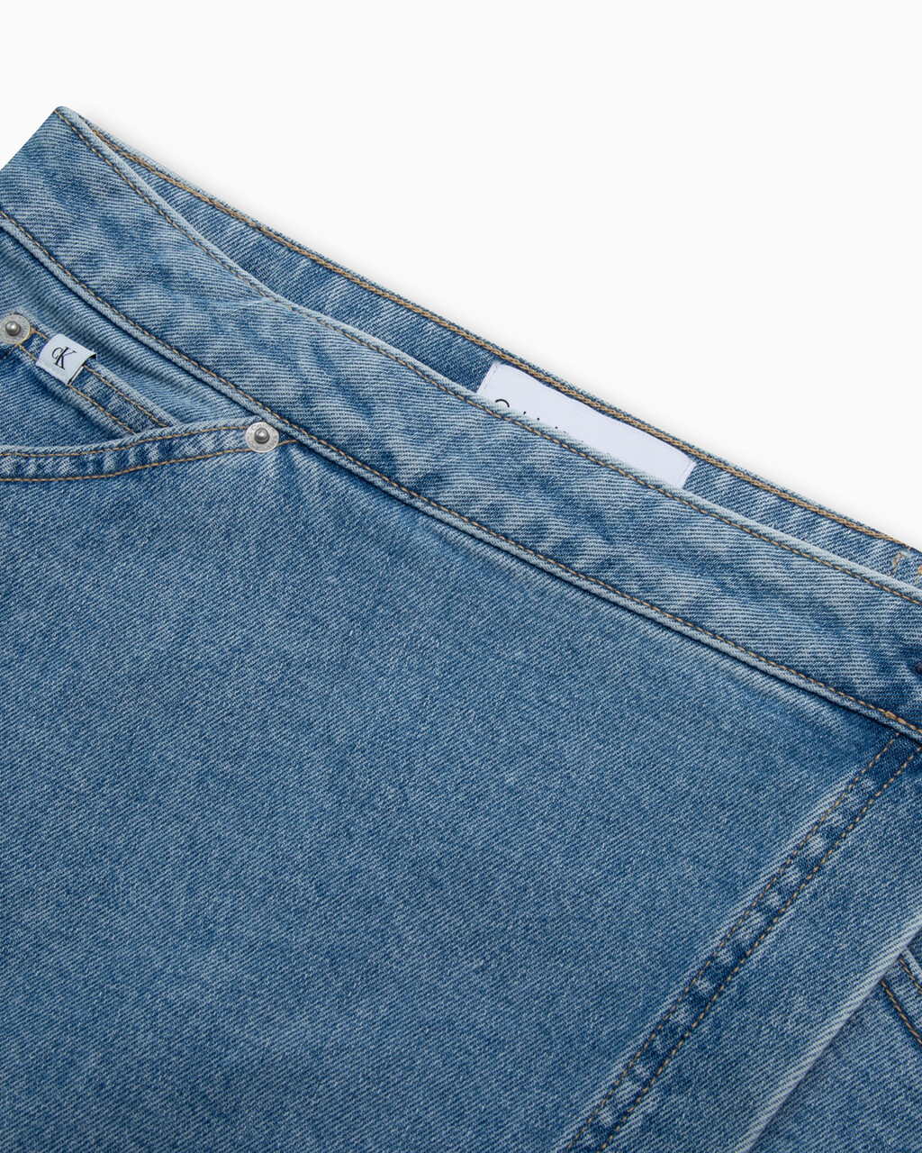 Wrapround Maxi Denim Skirt, Lgiht Blue Lg Belt, hi-res