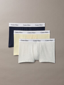 Icon Cotton Stretch Trunks 3 Pack, Snow Heather/Pear Sorbet/Shoreline, hi-res