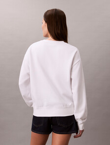 Varsity Logo Sweatshirt, Bright White, hi-res