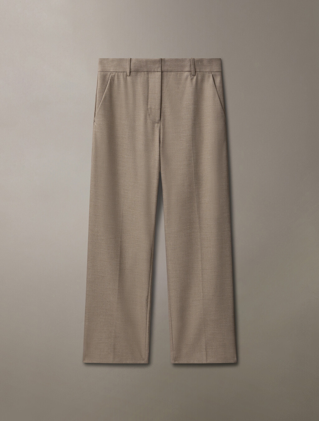 Refined Stretch Trousers, Driftwood Melange, hi-res