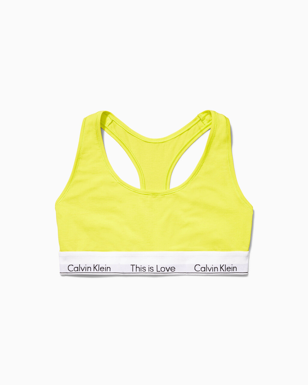 Modern Cotton Unlined Bralette, yellow