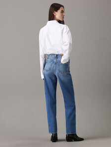 Relaxed Oxford Cotton Shirt, Bright White, hi-res