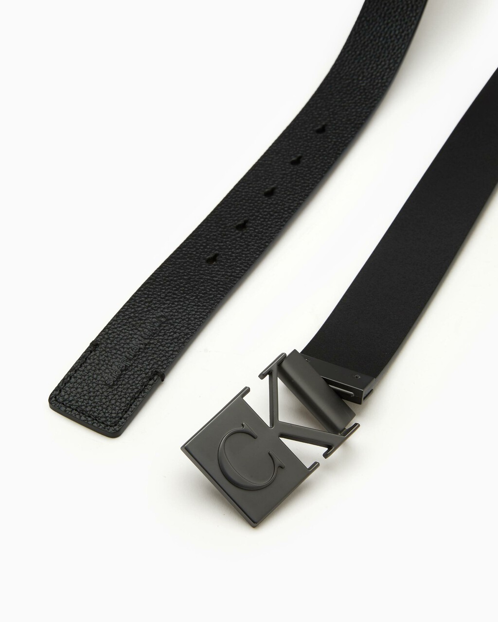 MONOGRAM CUT-OUT PLAQUE BELT 35 MM, BLACK/BLACK, hi-res