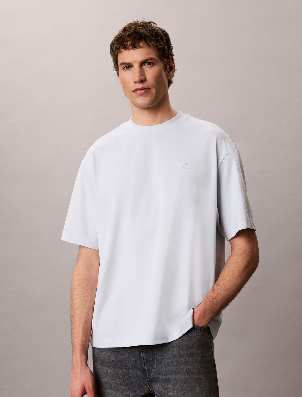 Cooling Relaxed Back Monogram Tee, Plein Air, hi-res