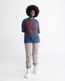 STANDARDS FLORAL COLLAGE GRAPHIC T-SHIRT, INK-410PPK, hi-res