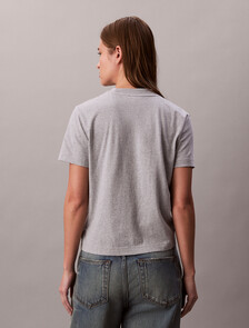 Script Logo Graphic Slim T-Shirt, History Grey Heather, hi-res