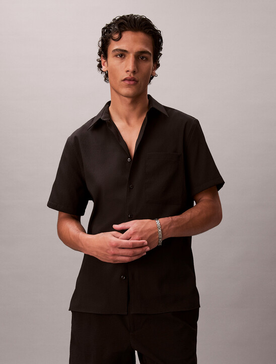 Seersucker Short Sleeve Shirt