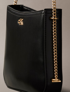 Monogram Chain Saddle Bag, BLACK / ANTIQUE LIGHT GOLD, hi-res