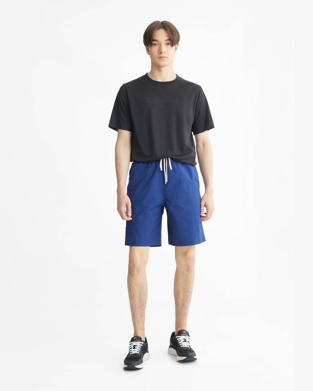WATER-REPELLENT GYM SHORTS, BLUE DEPTHS, hi-res