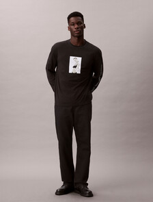 Kate Moss Graphic Relaxed T-Shirt, Black, hi-res