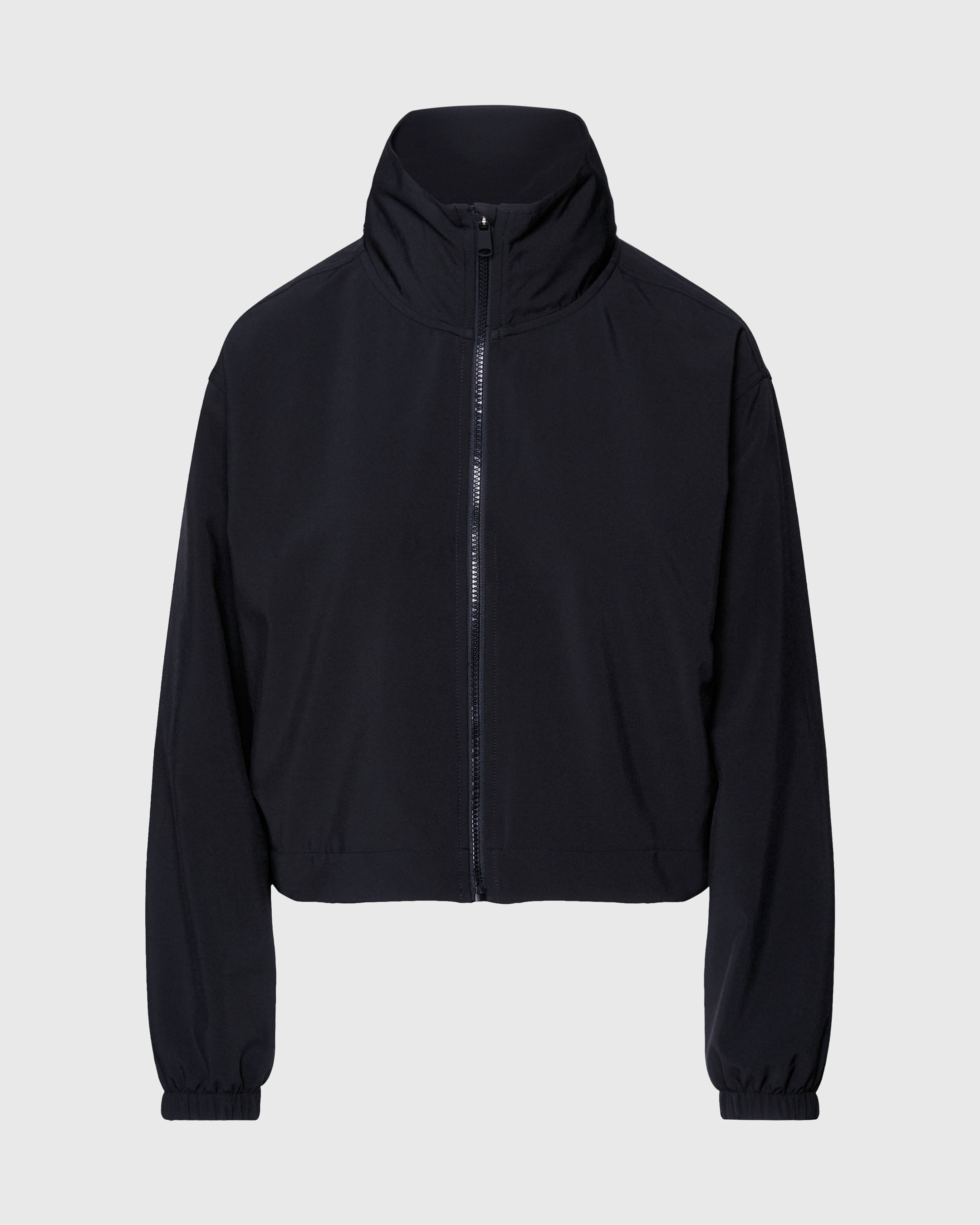 Cropped Zip Up Jacket black Calvin Klein Singapore