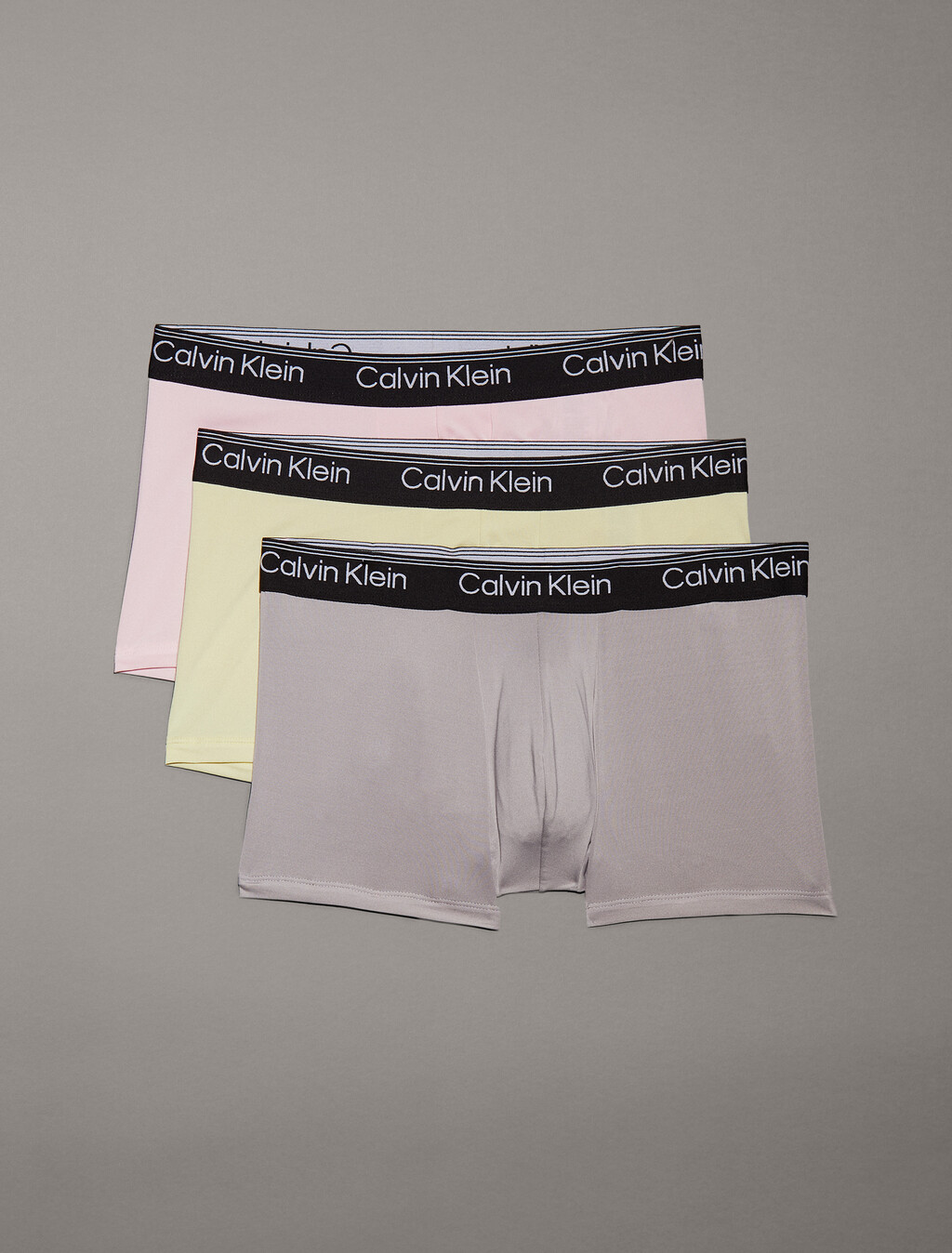 Logo Low Rise Trunk 3 Pack, Ash/Garden Glade/Buff Pink, hi-res