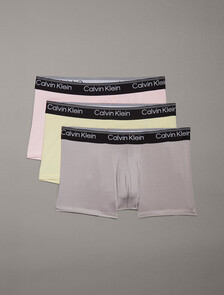 Logo Low Rise Trunk 3 Pack, Ash/Garden Glade/Buff Pink, hi-res