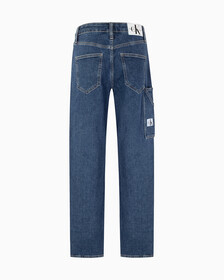 90S STRAIGHT BLUE STONEWASH UTILITY JEANS, Iconic Mid Blue, hi-res