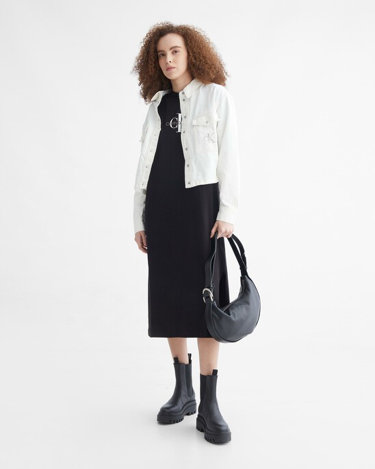 ARCHIVAL NEUTRALS MONOGRAM T-SHIRT DRESS