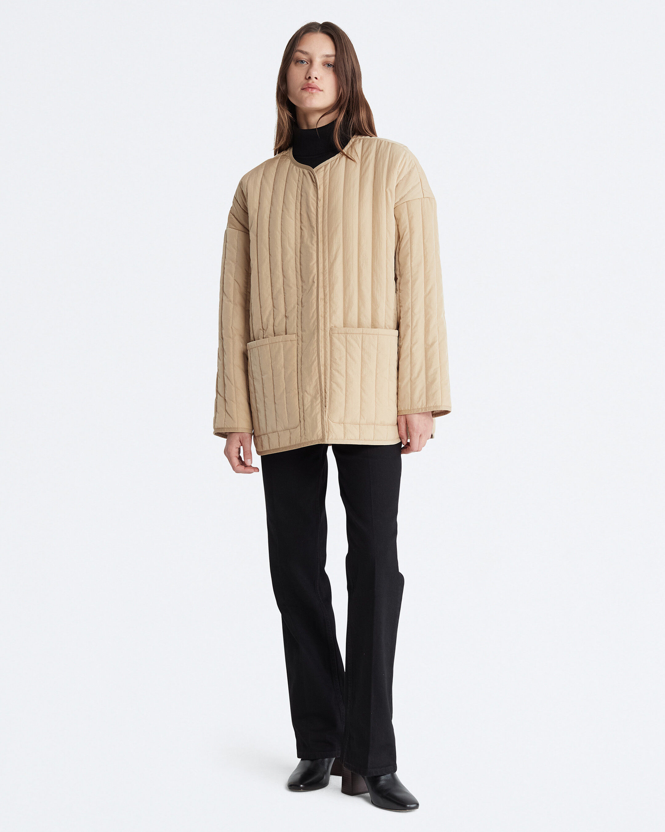 Quilted calvin klein jacket outlet