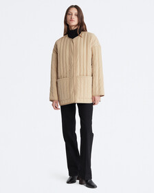 Quilted Liner Jacket, Travertine, hi-res