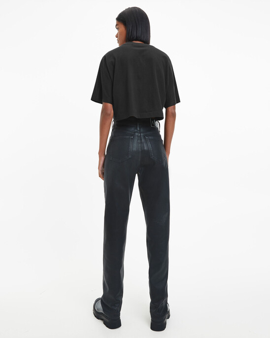 CROPPED GLOSS LOGO T-SHIRT