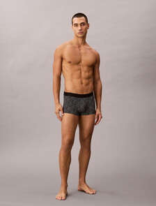 Low Rise Trunks - CK Black, PERFORATED EMBLEM BLACK, hi-res