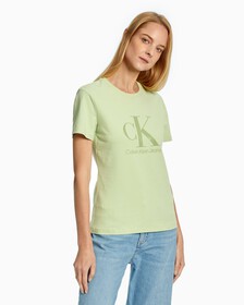 WHITE ON WHITE MONOGRAM SLIM FIT, Jaded Green, hi-res