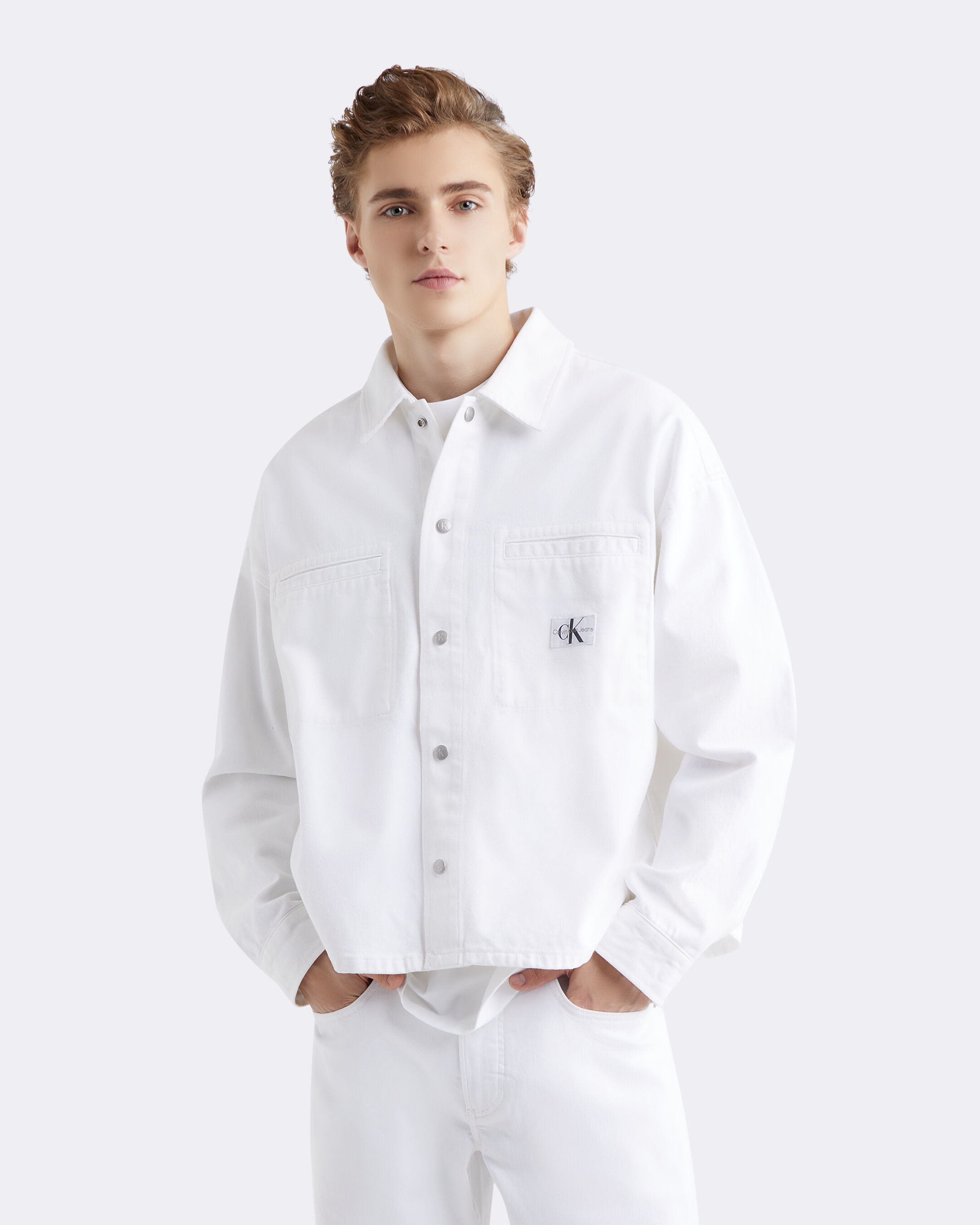White cheap jean shirt