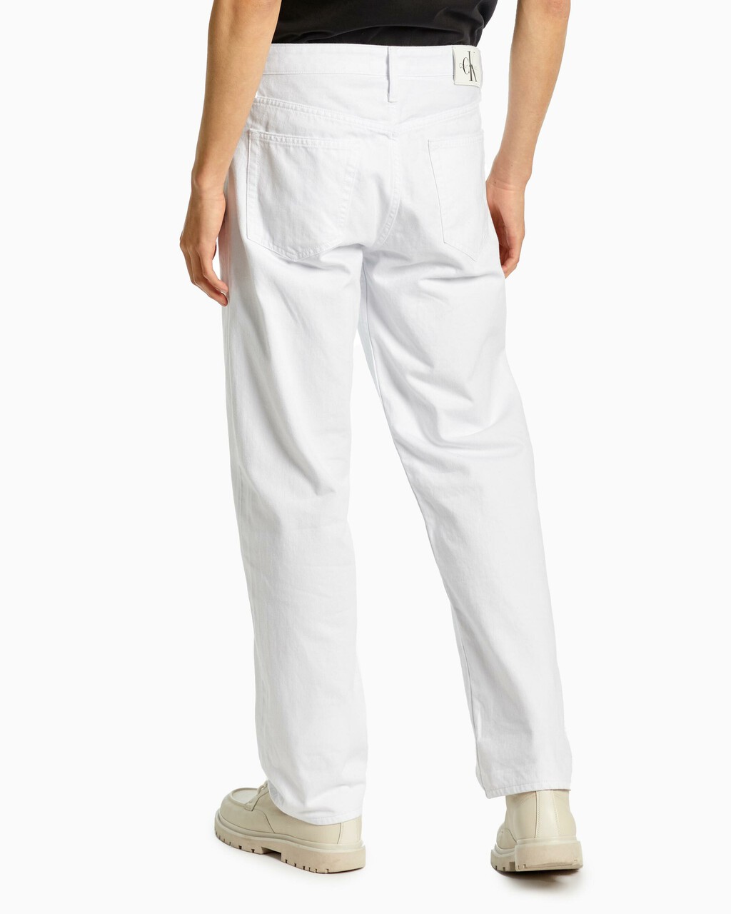 90S STRAIGHT JEANS, White, hi-res