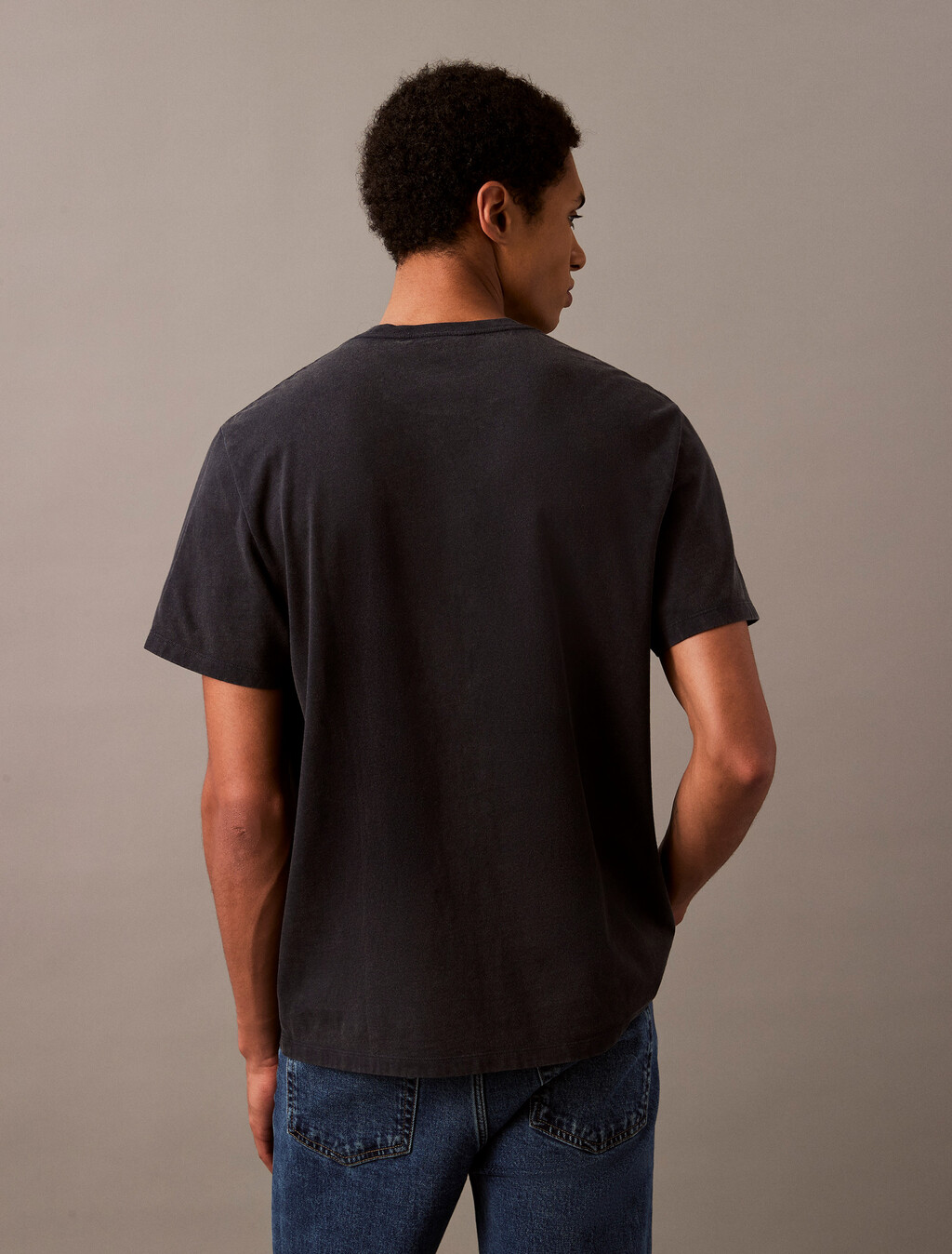Acid Wash Logo T-shirt, Sky Captain, hi-res