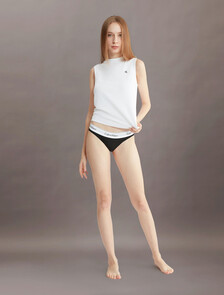 Icon Cotton 3 Pack Bikini, Black/ Black/ Black (Legacy UB8), hi-res