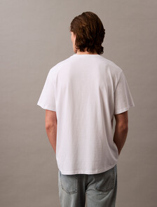 Relaxed Monogram T-shirt, Brilliant White, hi-res