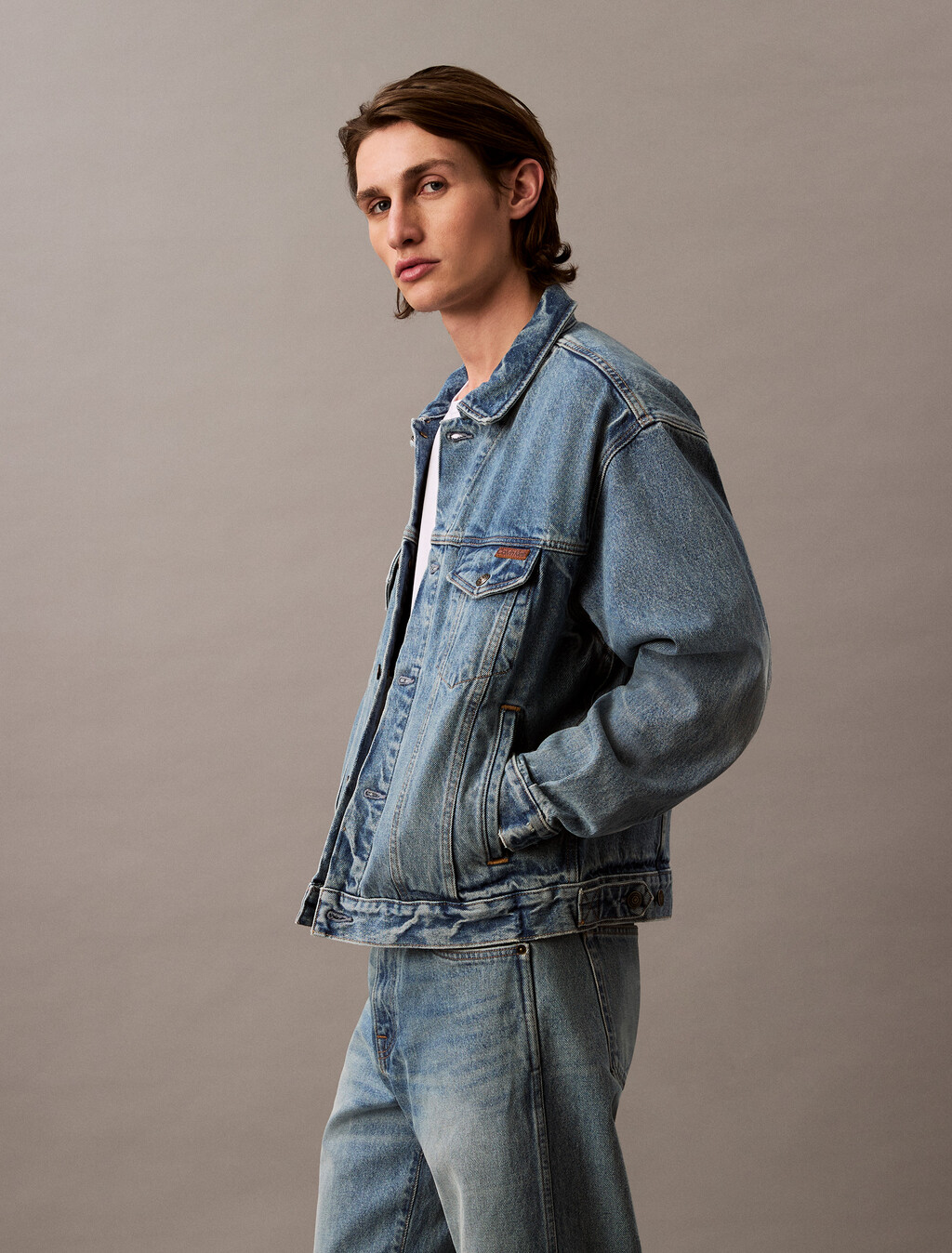 90s Trucker Jacket, CK NO06, hi-res