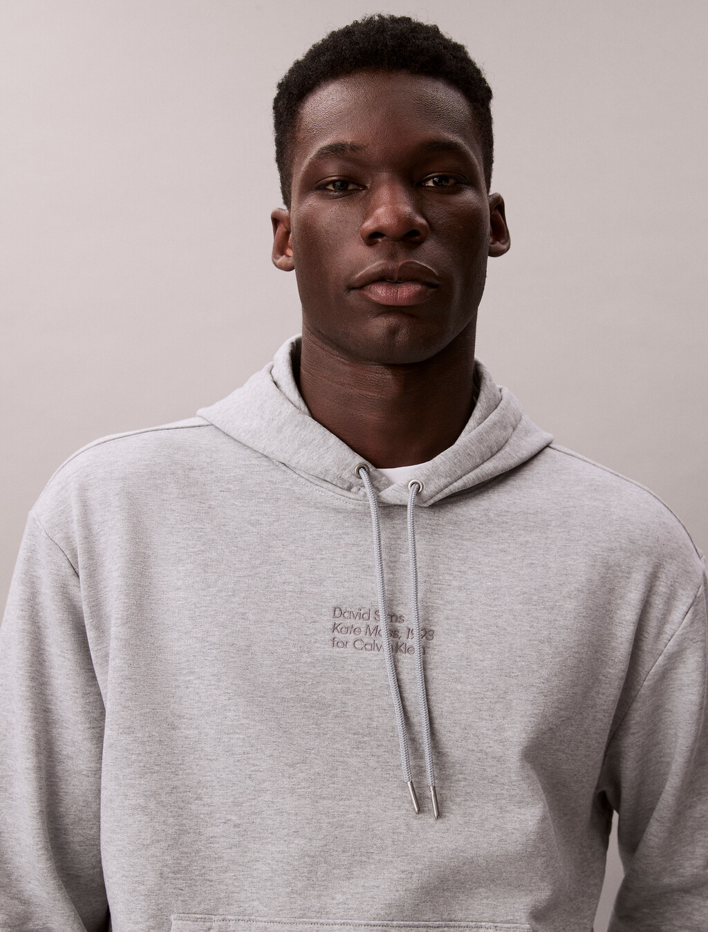 Kate Moss Fleece Graphic Hoodie, Heroic Grey Heather, hi-res