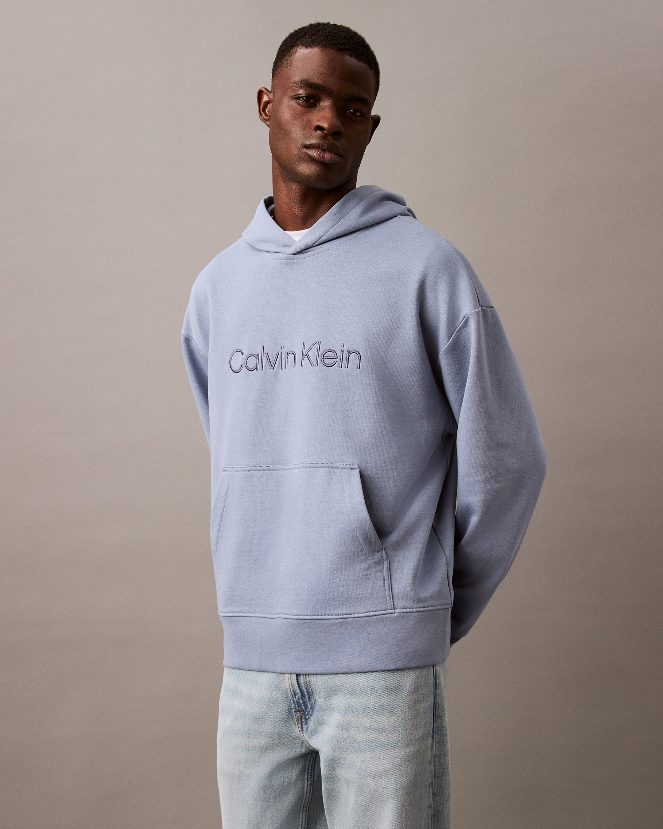 Calvin klein hoodie blue hotsell
