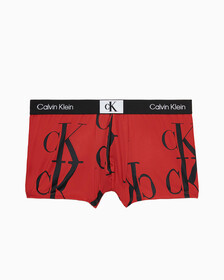 Calvin Klein 1996 Micro Low Rise Trunks, MELTING CK PRINT+JAZZBERRY JAM, hi-res