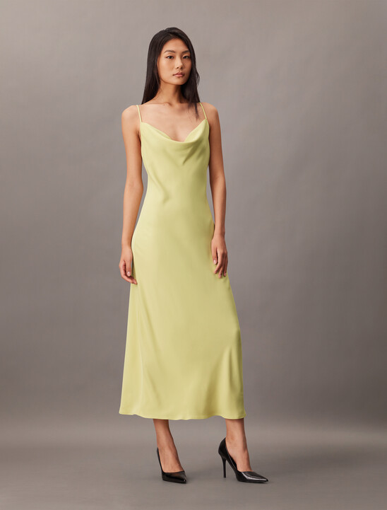 Polyester Crepe Slip Dress