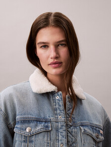 Sherpa Denim Jacket, BLUE NEWTON, hi-res