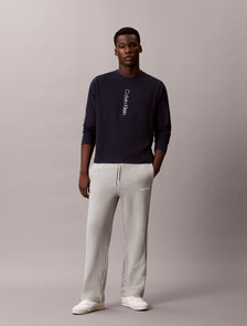 Cotton Blend French Terry Joggers, Medium Grey Heather, hi-res