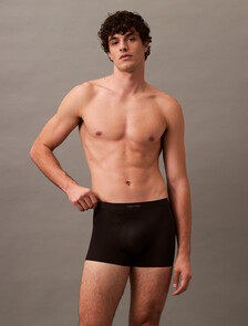 CK Black Bonded Micro Low Rise Trunks, Black, hi-res