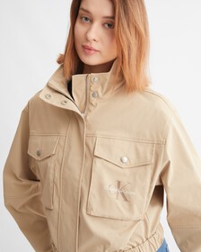 ARCHIVAL NEUTRALS BIKER JACKET, Travertine, hi-res