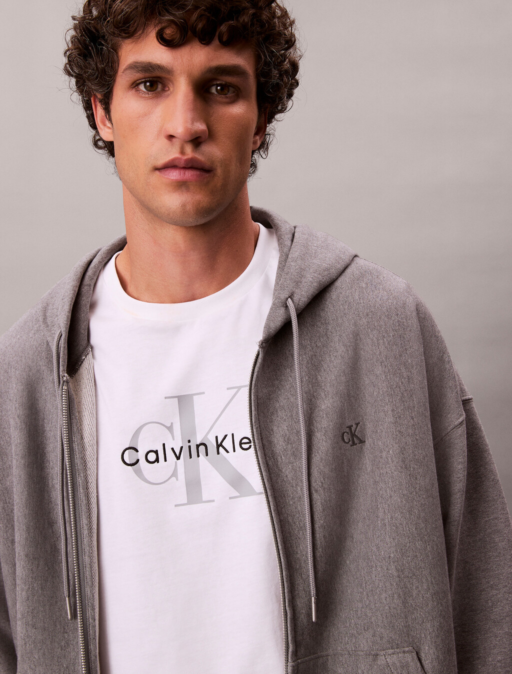 Premium Terry Relaxed Zip Hoodie, Med Grey Htr, hi-res