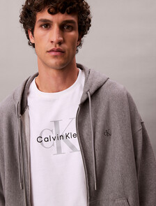 Premium Terry Relaxed Zip Hoodie, Med Grey Htr, hi-res