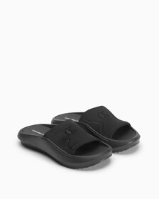 RECYCLED HYBRID SLIDERS, Triple Black, hi-res