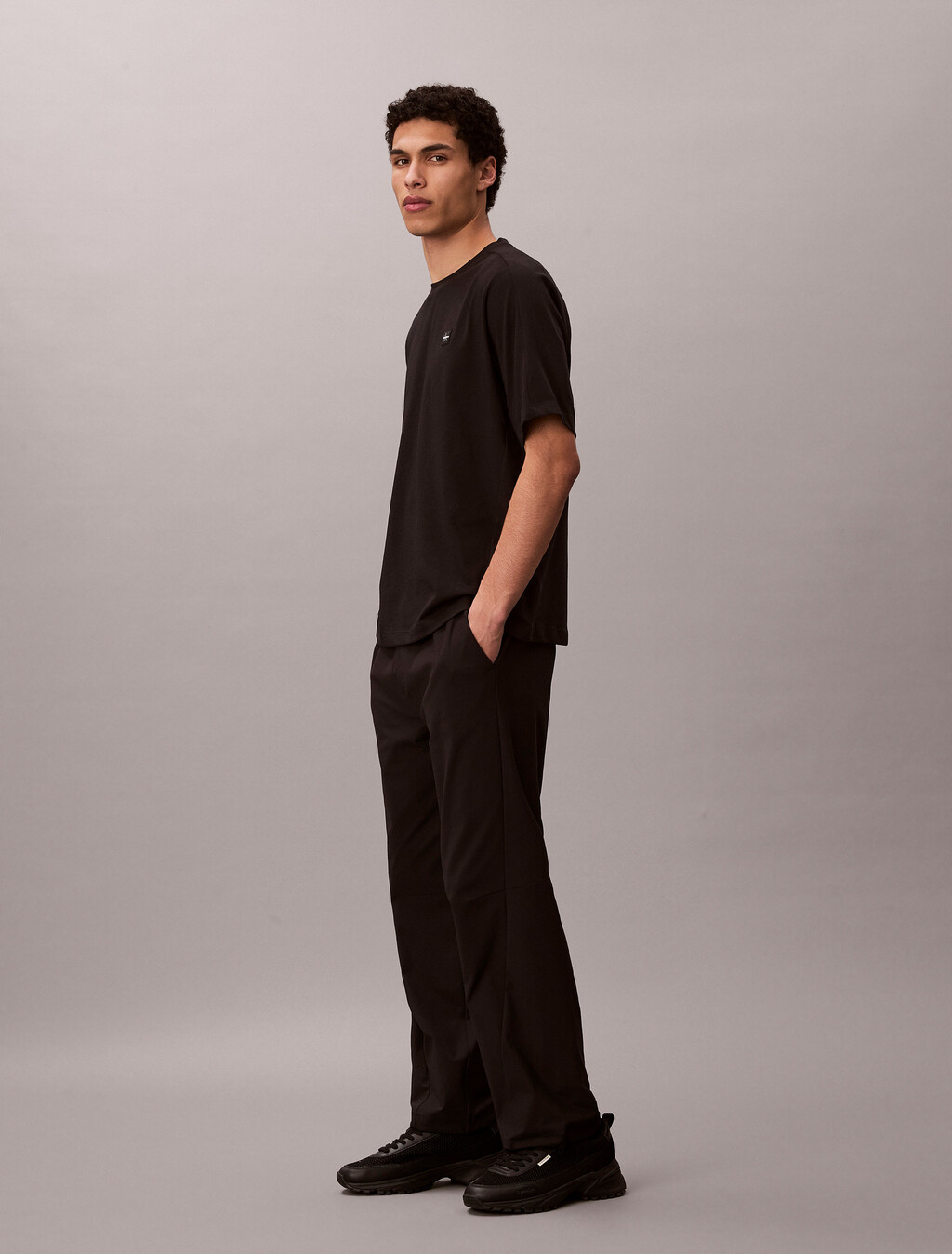 Performance Cotton Blend Gym T-shirt, Black, hi-res