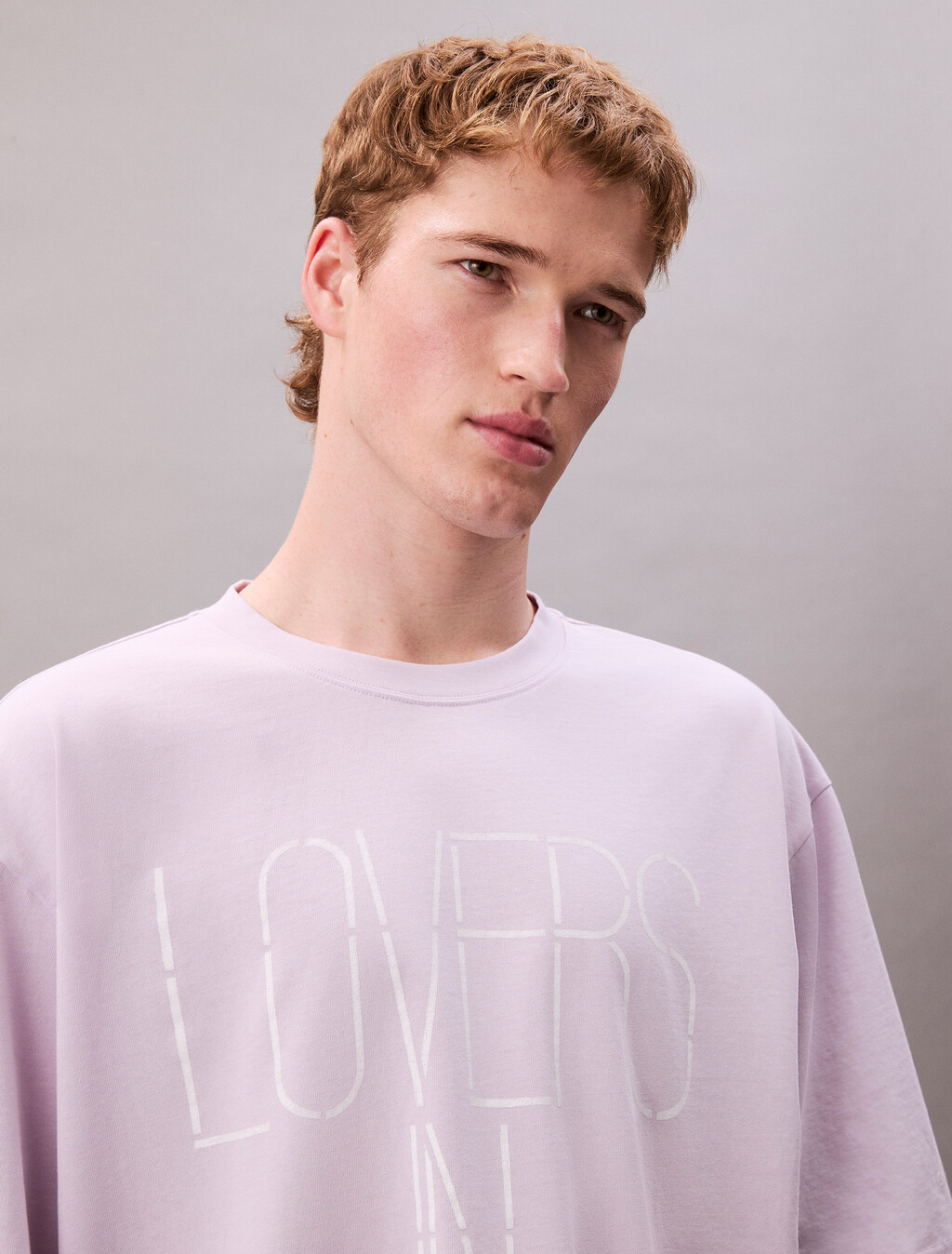 Pride Lovers In Graphic Relaxed T-Shirt, Lilac Flower, hi-res