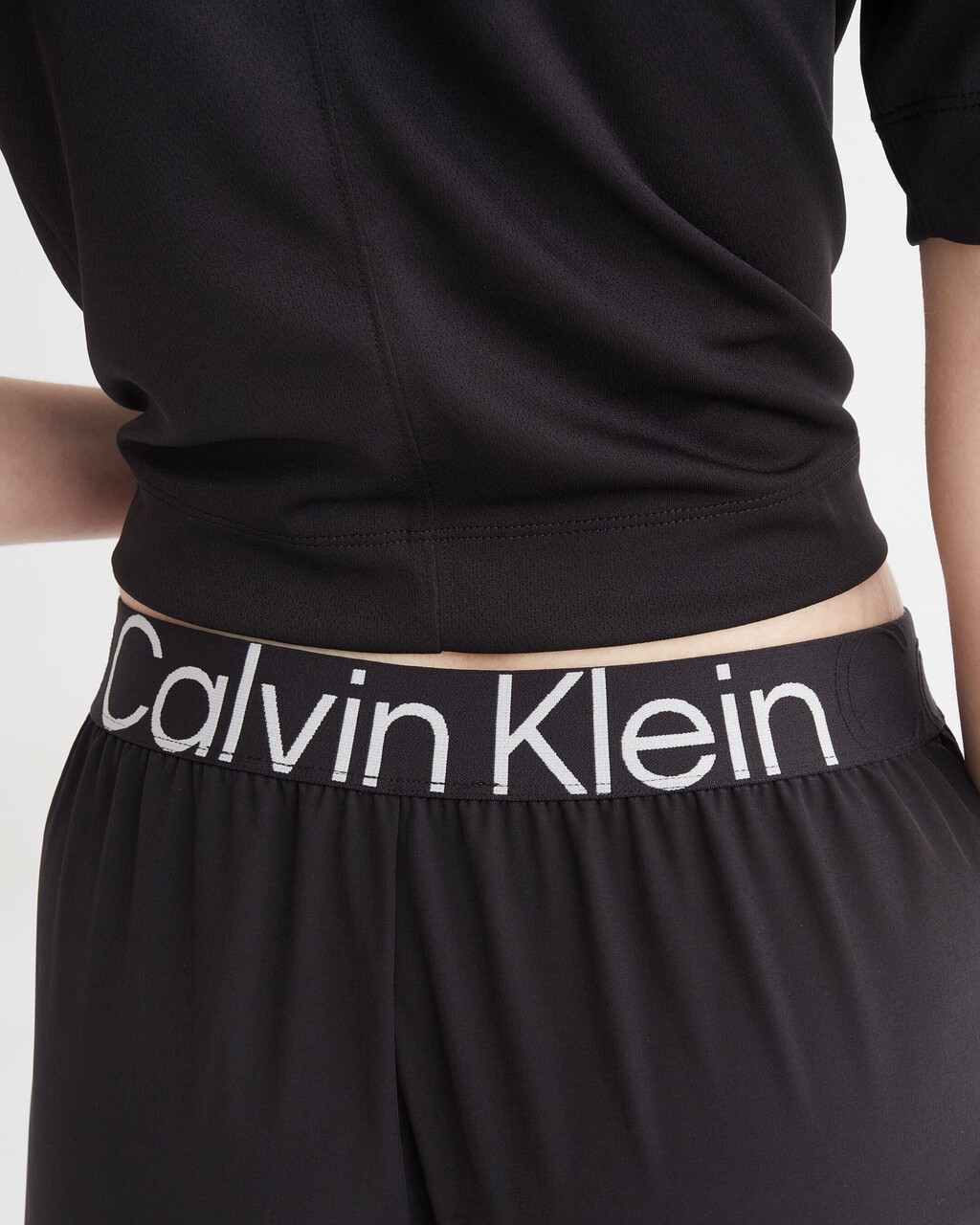 CK EFFECT 7/8 WOVEN PANTS, BLACK BEAUTY, hi-res