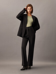 Sheer Long Sleeve Sweater, Sueded, hi-res