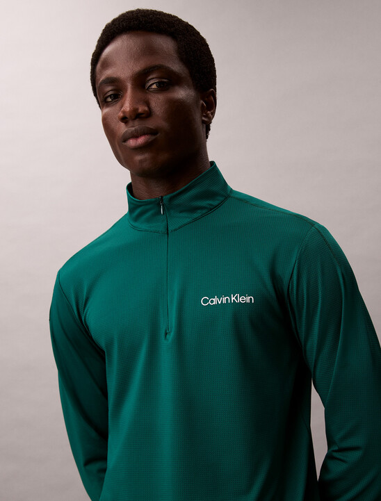 Icon Sport Zip Collar Top