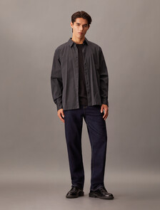 Tonal Monogram Embroidery Tee, Ck Black, hi-res