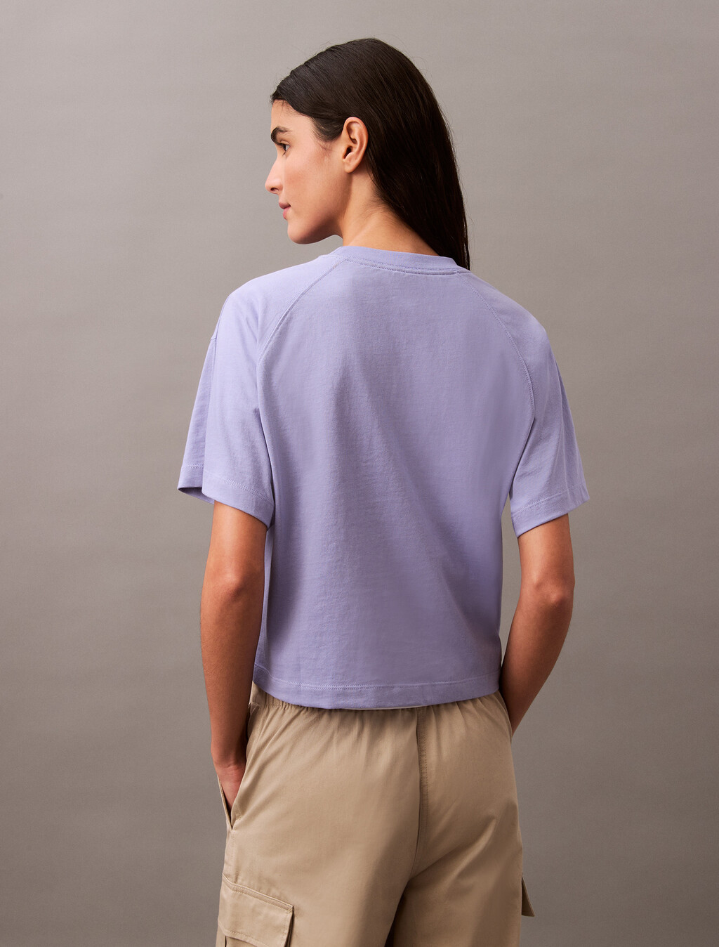 CK Crest Boxy Pocket Tee, Persian Violet, hi-res