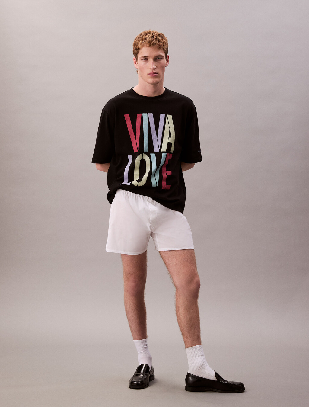 Pride Viva Love Graphic Relaxed T-Shirt, Black, hi-res