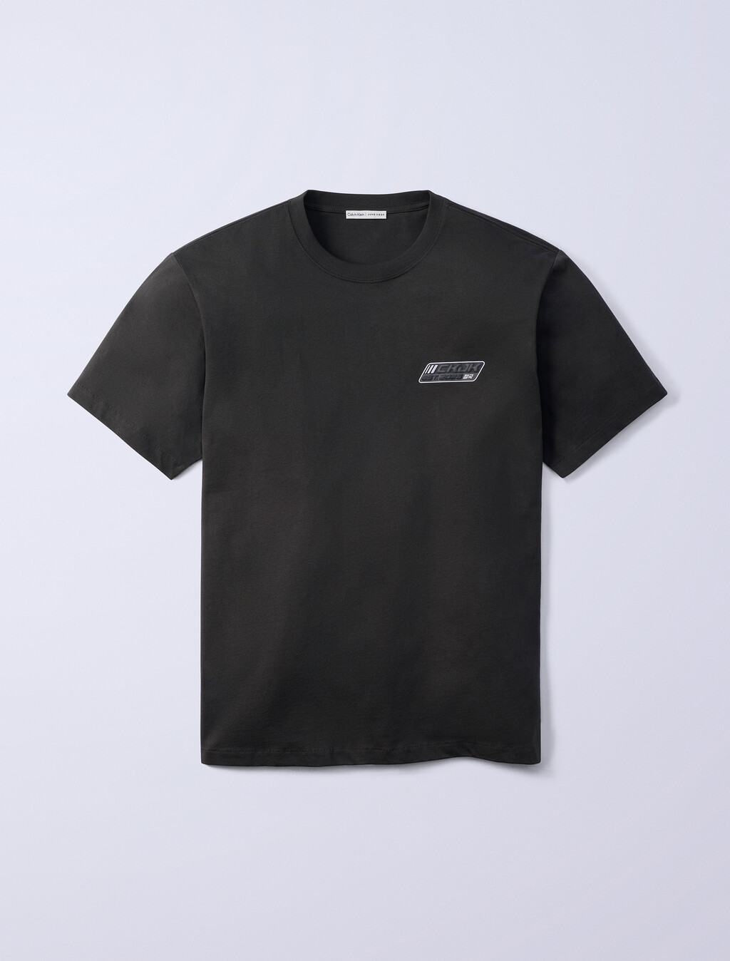 Jung Kook for Calvin Klein Logo Badge Relaxed T-Shirt, Peat, hi-res